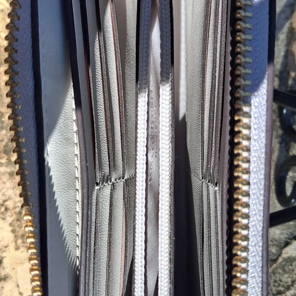 Kate Spade color block Gray Leather Wallet (NWT) - Picture 5 of 6